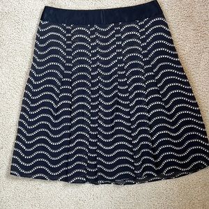 Ann Taylor silk pleated skirt